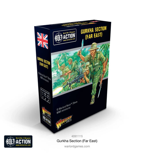 British Gurkha Section (Far East) - Brand New - Warlord Games Bolt Action