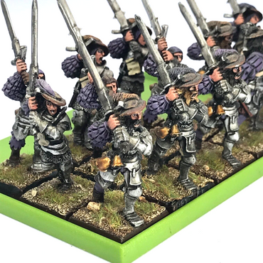 The Empire Greatsword Regiment & Tray - Warhammer Fantasy Classic Painted Metal