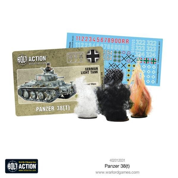German Panzer 38T - Brand New - Warlord Games Bolt Action Miniatures