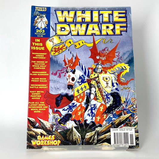 White Dwarf 203 Magazine Games Workshop Warhammer Fantasy 40,000 40K M1322