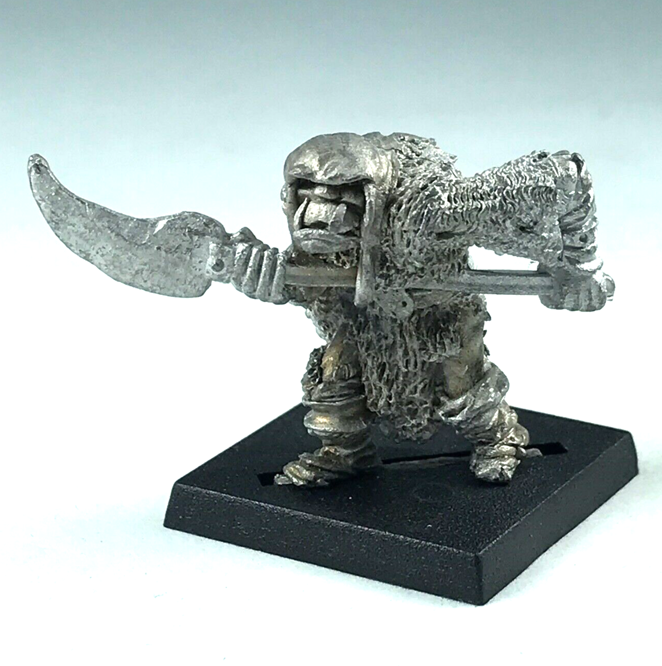 Classic Metal Armoured Black Orc with Halberd - Warhammer Citadel X1288
