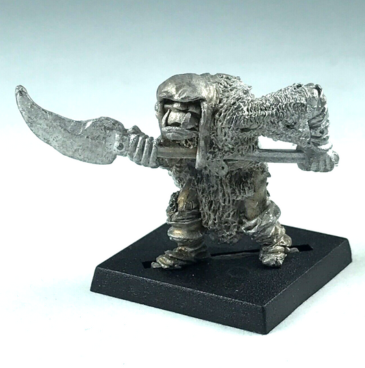 Classic Metal Armoured Black Orc with Halberd - Warhammer Citadel X1288