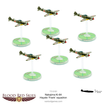 Blood Red Skies: KI-84 Hayate Squadron - Bolt Action Warlord Games Miniatures