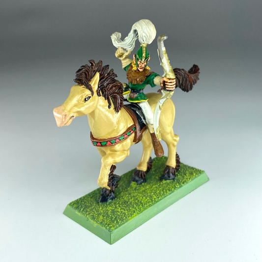 Wood Elf Glade Rider - Painted - Citadel Warhammer Fantasy Part Metal C5310
