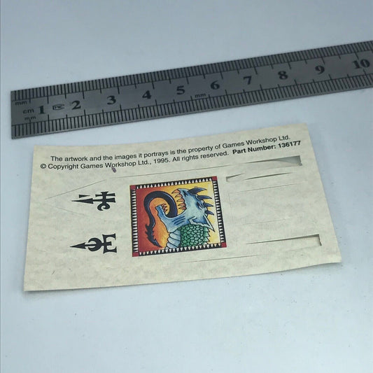 Classic Dark Elf Elves Banner Standard Command - Warhammer Fantasy X9521