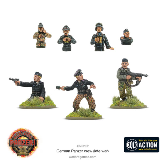 German Panzer Crew (Late War) - Brand New - Warlord Games Bolt Action Miniatures
