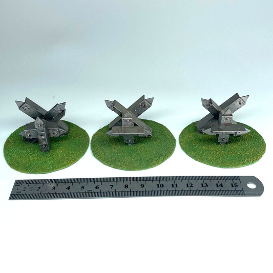 Hedgehog Tank Traps - Painted Terrain & Accessories - Warhammer 40k C2431