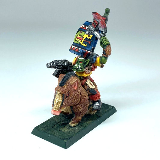 Snakebiter Boar Rider - Orks - Painted - Games Workshop Warhammer 40K C5236