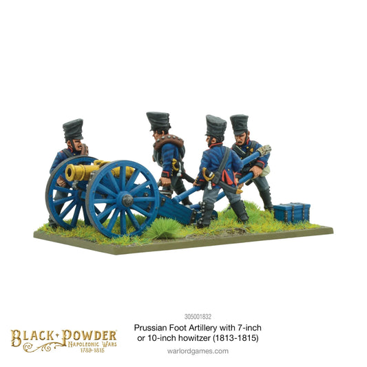 Napoleonic Prussian Foot Artillery 7/10" Howitzer - Warlord Games Black Powder