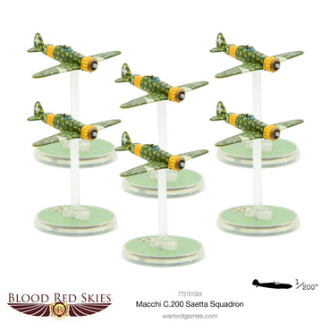Blood Red Skies: Macchi C.200 Saetta Squadron - Bolt Action Warlord Games
