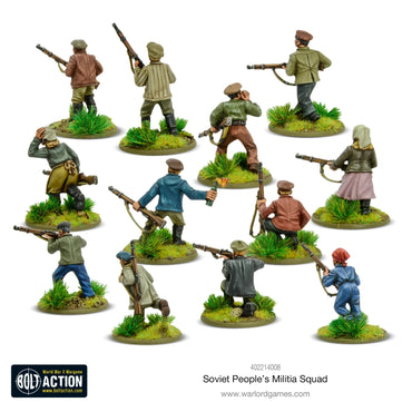 Soviet People's Militia Squad - Brand New - Warlord Games Bolt Action Miniatures