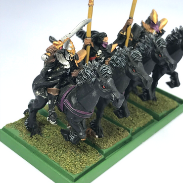 Dark Elves Dark Rider Regiment & Tray - Games Workshop Warhammer Fantasy Painted