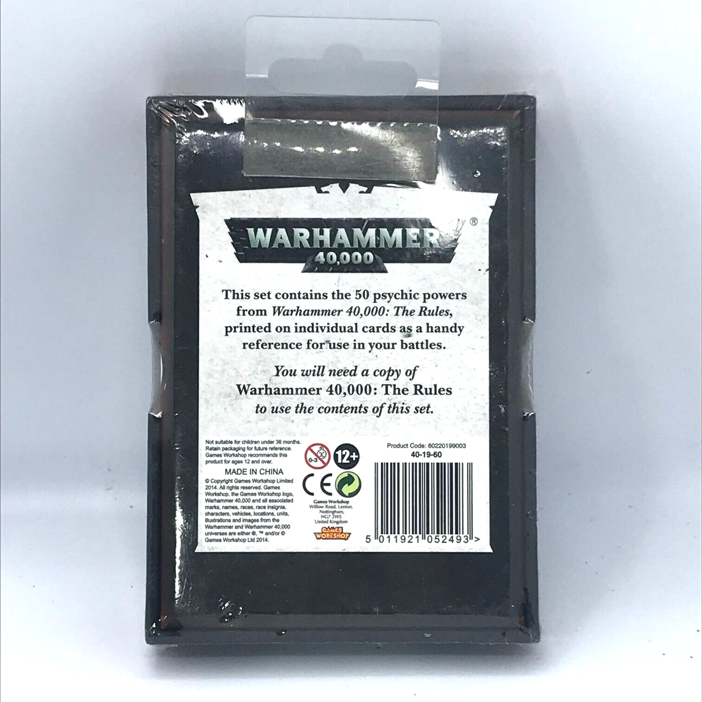 Psychic Power Cards 40K Expansion - Warhammer 40K C2995