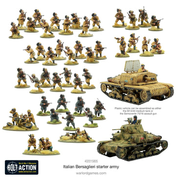 Italian Bersaglieri Starter Army - Warlord Games Bolt Action Miniatures