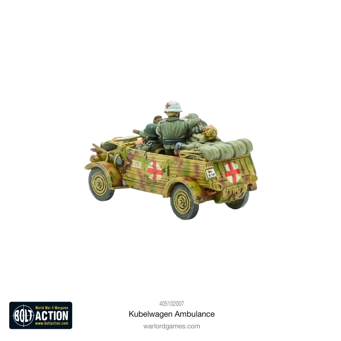 Afrika Korps Kradschutzen And Sidecar - Warlord Games Bolt Action Miniatures