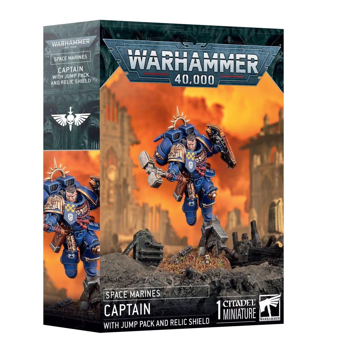 Pre-order: Space Marines Captain with Jump Pack and Relic Shield - Warhammer 40k