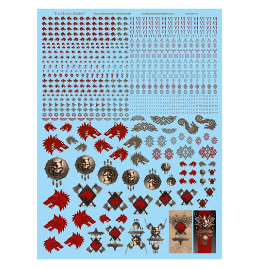 Space Wolves Legion Transfer Sheet - Warhammer Horus Heresy - Games Workshop Online Only Range - Brand New