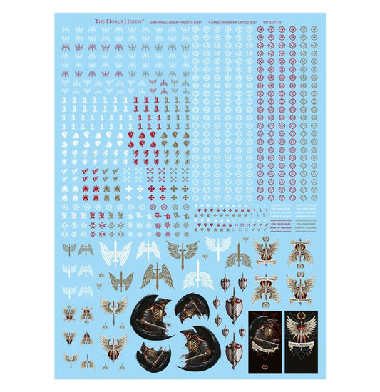 Dark Angels Legion Transfer Sheet - Warhammer Horus Heresy - Games Workshop Online Only Range - Brand New