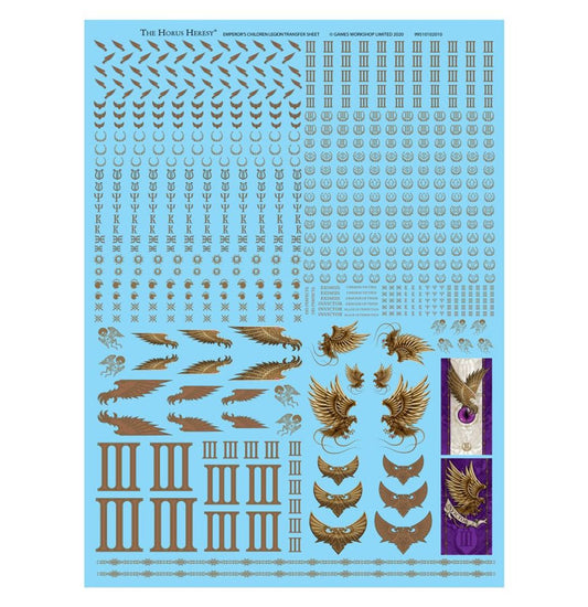 Emperor's Children Legion Transfer Sheet - Warhammer Horus Heresy - Games Workshop Online Only Range - Brand New