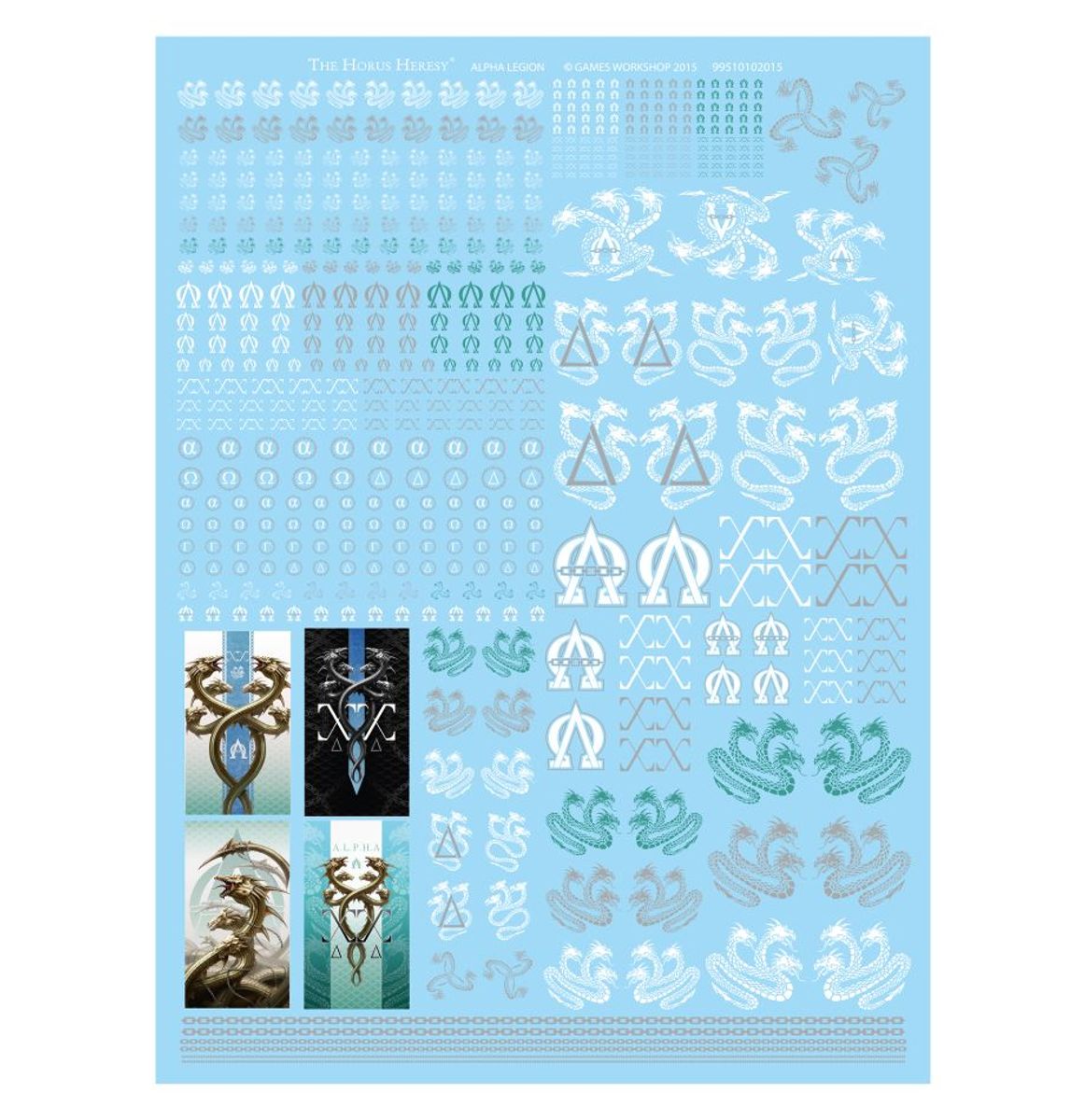 Alpha Legion Transfer Sheet - Warhammer Horus Heresy - Games Workshop Online Only Range - Brand New