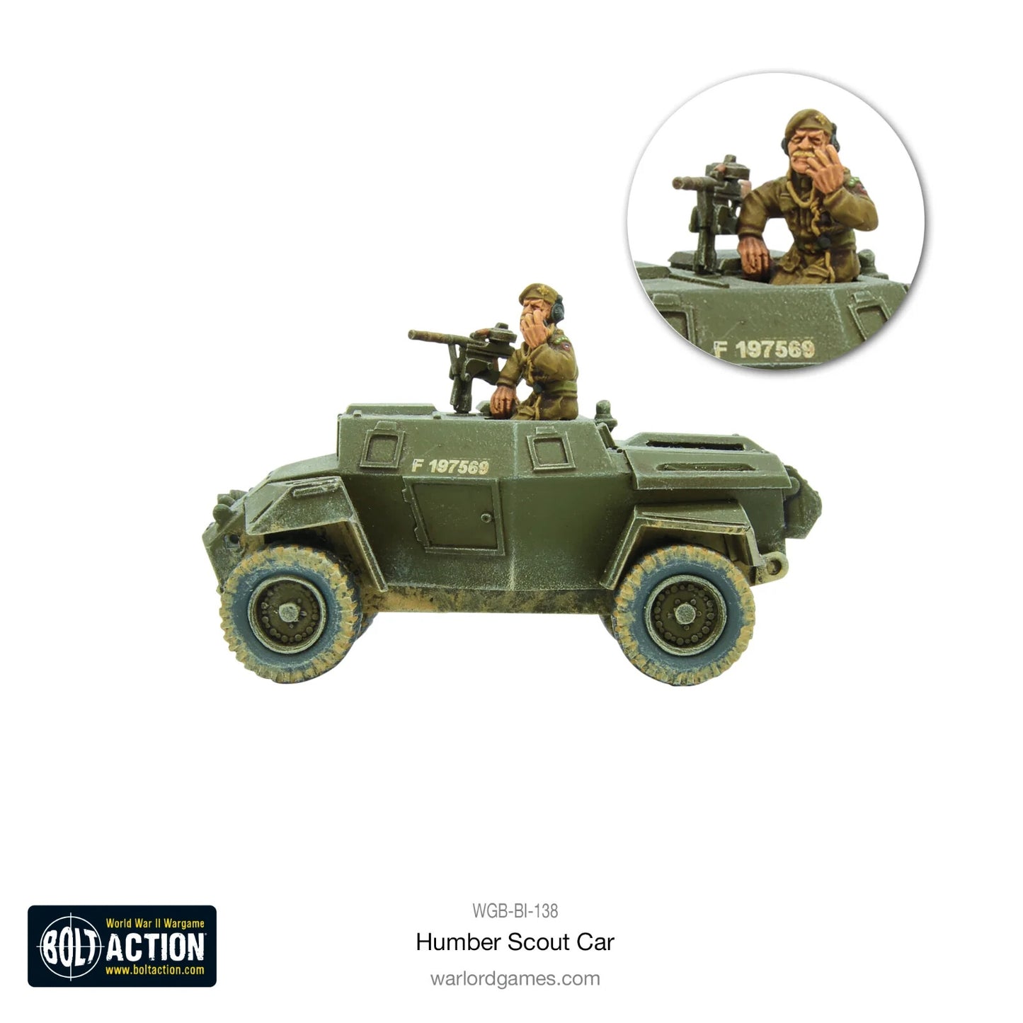 British Humber Scout Car - Brand New - Warlord Games Bolt Action Miniatures