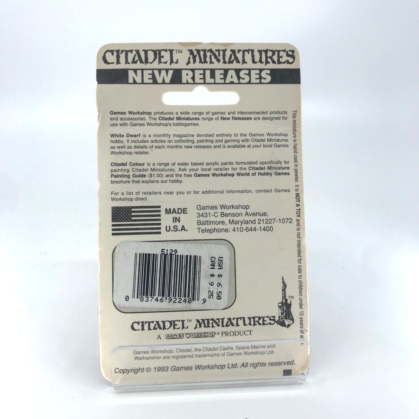 Dark Elf Command Dark Elves Blister - Citadel Warhammer Fantasy C4485