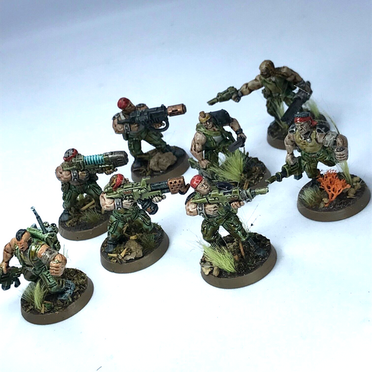 Imperial Guard Catachan Jungle Fighter Squad - Painted - Warhammer 40K C3684