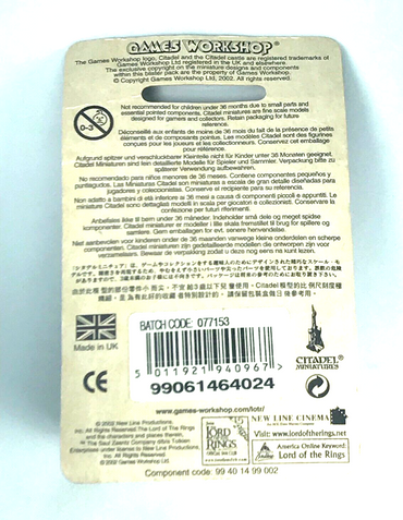 Grima Wormtongue Blister - OOP - LOTR / Warhammer / Lord of the Rings Metal C582