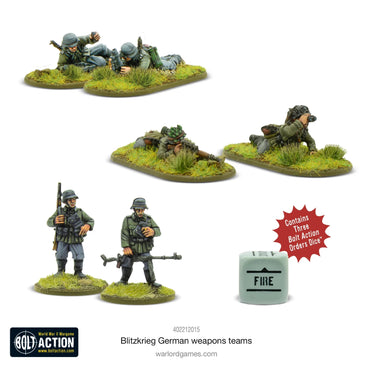 Blitzkrieg German Weapons Teams - Warlord Games Bolt Action Miniatures