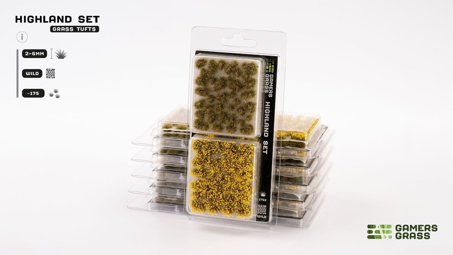 Highland Grass Tufts Set - Model Basing - Gamers Grass