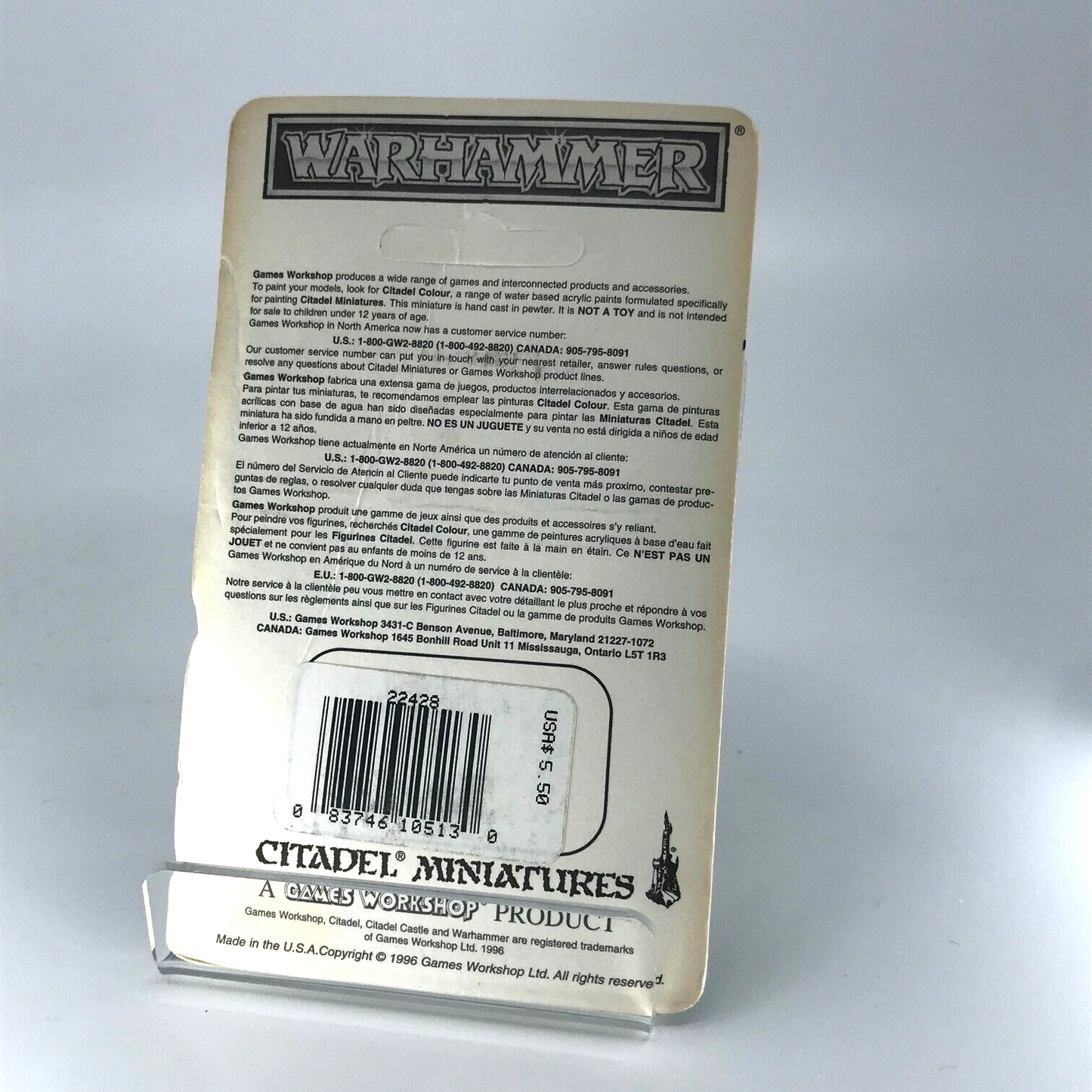 Dark Elf Black Guard of Naggaroth Blister Citadel Warhammer Fantasy Metal C2651