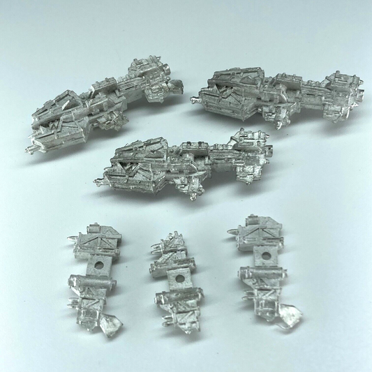 Ork Ravager Attack Ships - Battlefleet Gothic Warhammer Metal GW X9562