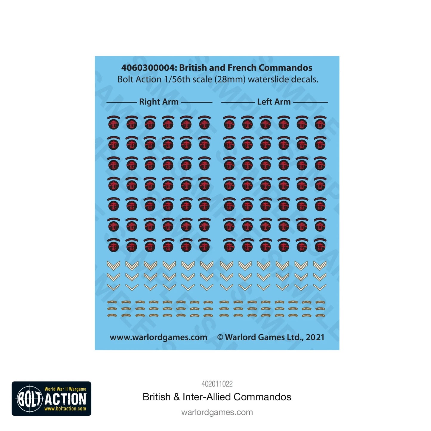 British & Inter Allied Commandos - Brand New - Warlord Games Bolt Action