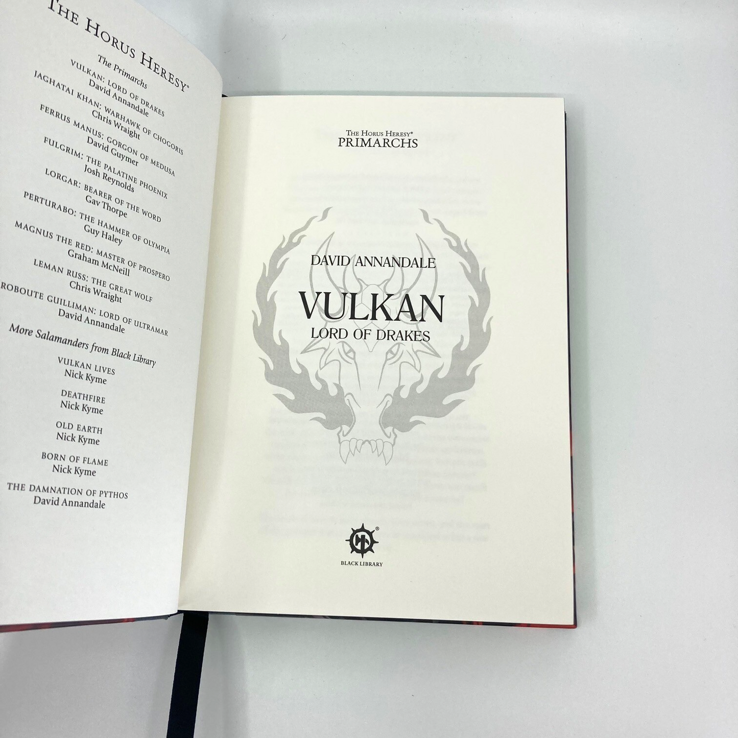Vulkan: Lord Of Drakes - Limited Edition - Black Library Warhammer M1903