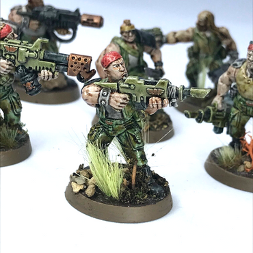 Imperial Guard Catachan Jungle Fighter Squad - Painted - Warhammer 40K C3684