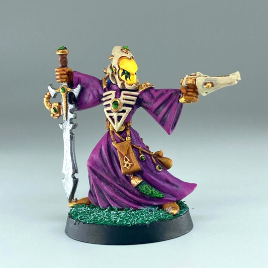 Eldar Warlock - Painted - Warhammer 40k Games Workshop Metal X13788