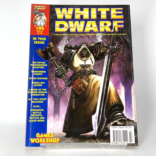White Dwarf 195 Magazine Games Workshop Warhammer Fantasy 40,000 40K M1311