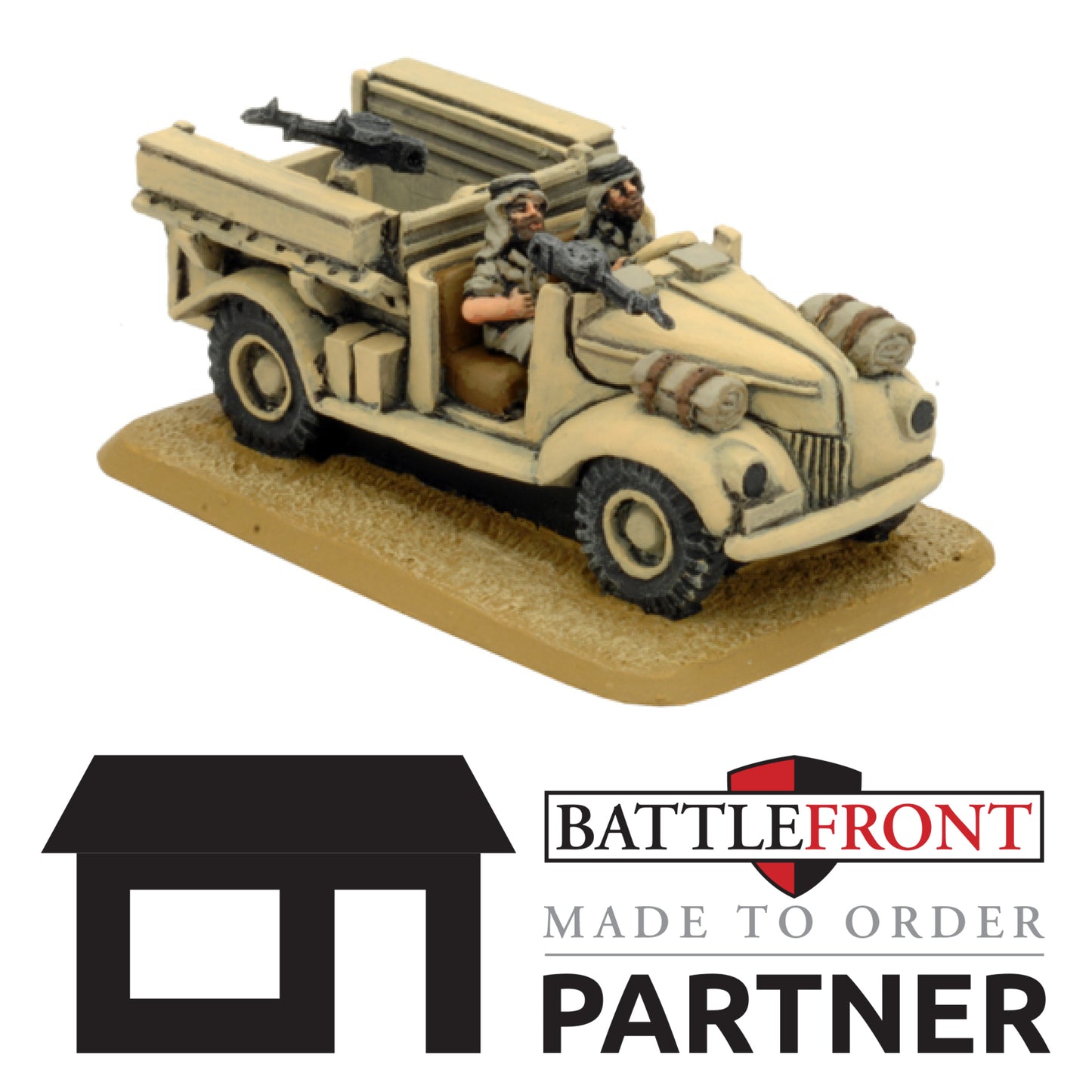 Pre-order: LRDG Ford V8 Car - British - Battlefront Miniatures - Brand New