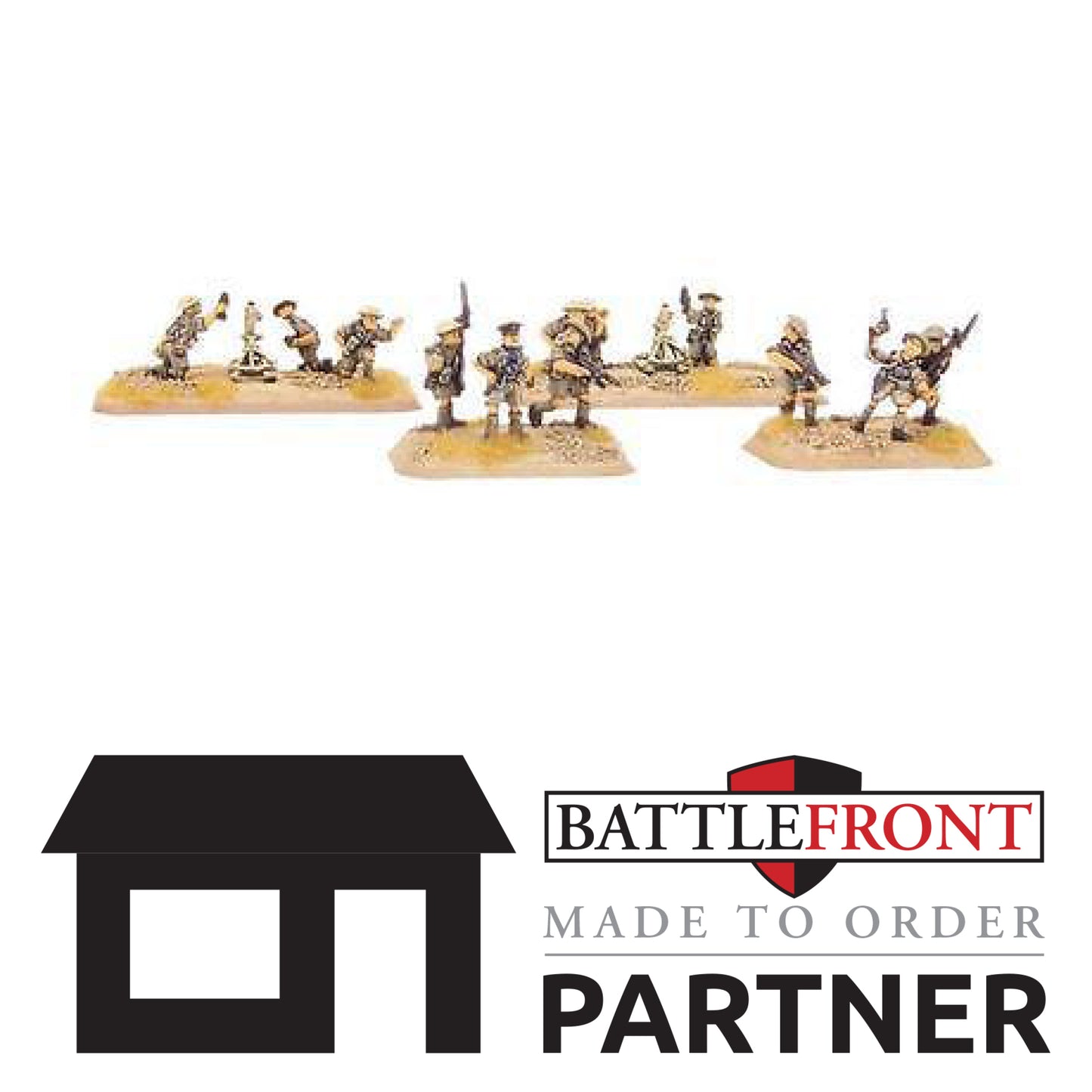 Pre-order: 8th Army Company HQ - Made to Order - Battlefront Miniatures