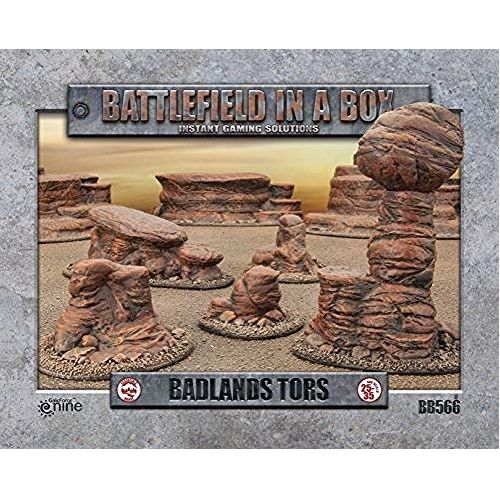 Pre-order: Badlands: Tors (Mars) - Pre-Painted - Battlefield In A Box - Brand New