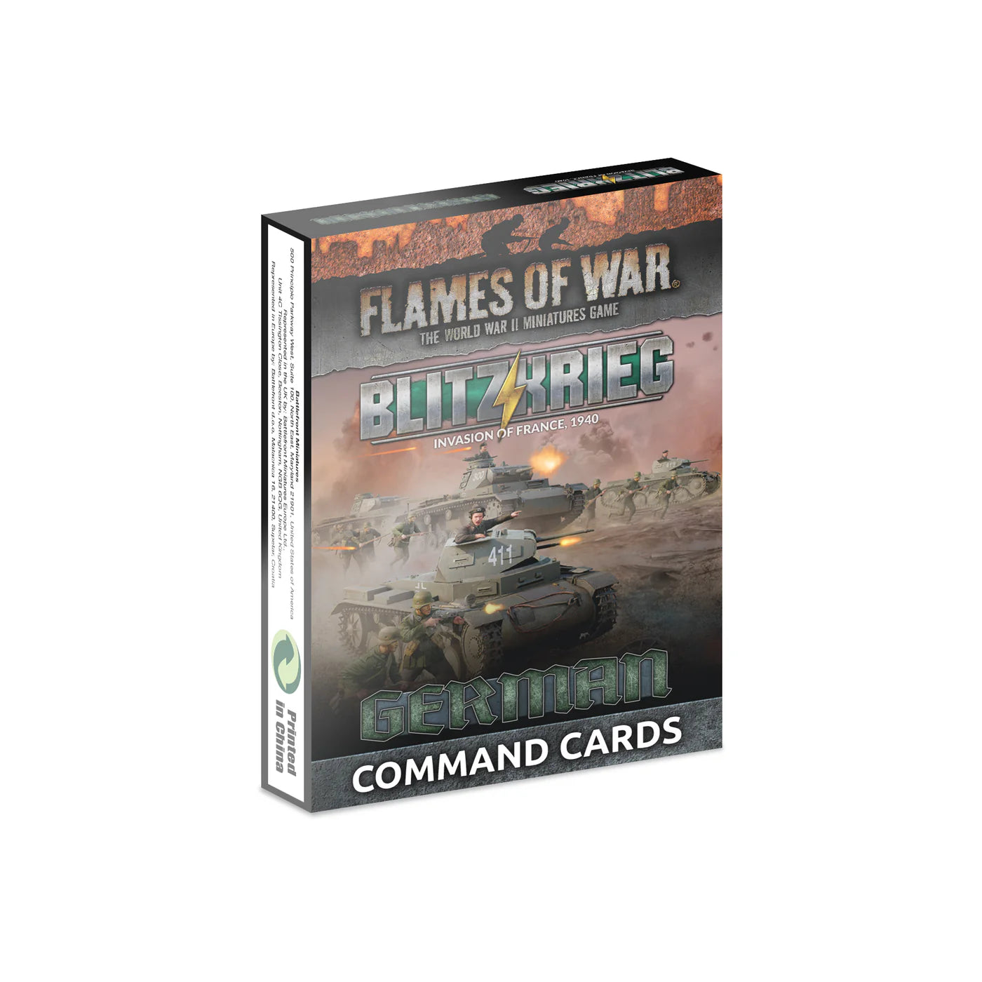Pre-order: Blitzkrieg: German Command Cards - Early War - Limited Edition - Brand New - Flames of War