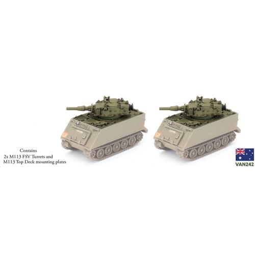 ANZAC M113 FSV Turrets - Vietnam War - Brand New - Flames of War Battlefront