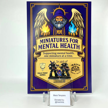 'No Pity', 'No Remorse', 'No Fear' Black Templars - Donated By Mwminis (MFMH)