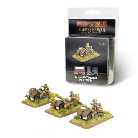 Pre-order: Polish 37mm Anti-tank Platoon - Early War - Battlefront Miniatures - Brand New