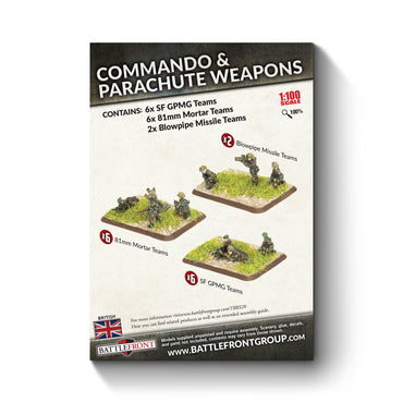 Pre-order: WW3: Commando / Parachute Support Weapons - Team Yankee - Battlefront Miniatures - Brand New