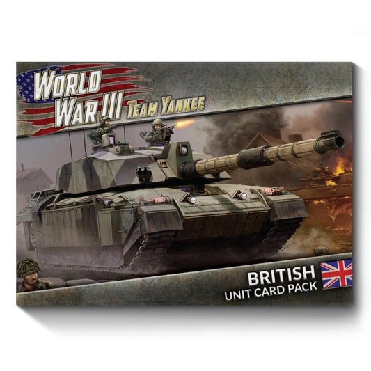 Pre-order: WW3: British Unit Card Pack - Team Yankee - Battlefront Miniatures - Brand New