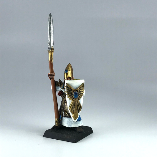 High Elves Lothern Seaguard with Spear - Painted Warhammer Fantasy Metal X8528