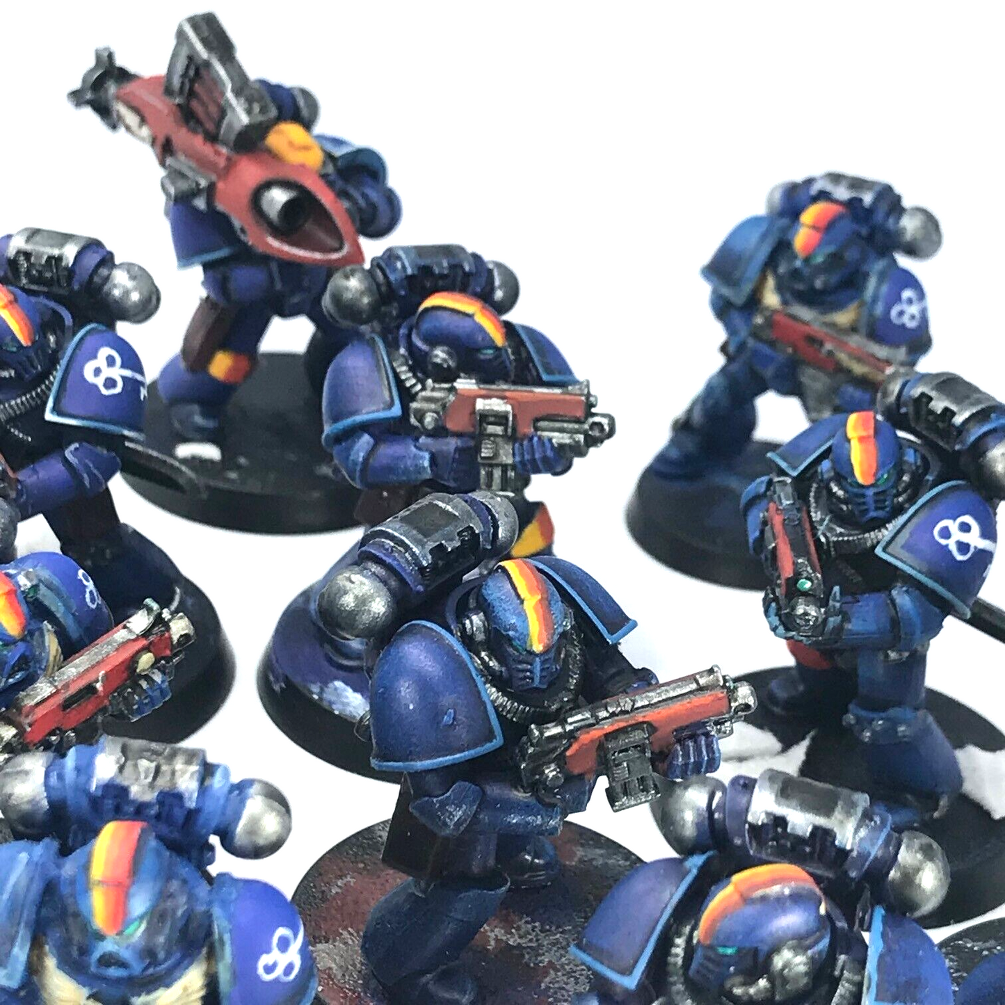 Classic Space Marines Ultramarines Tactical Squad Painted - Warhammer 40K C2522
