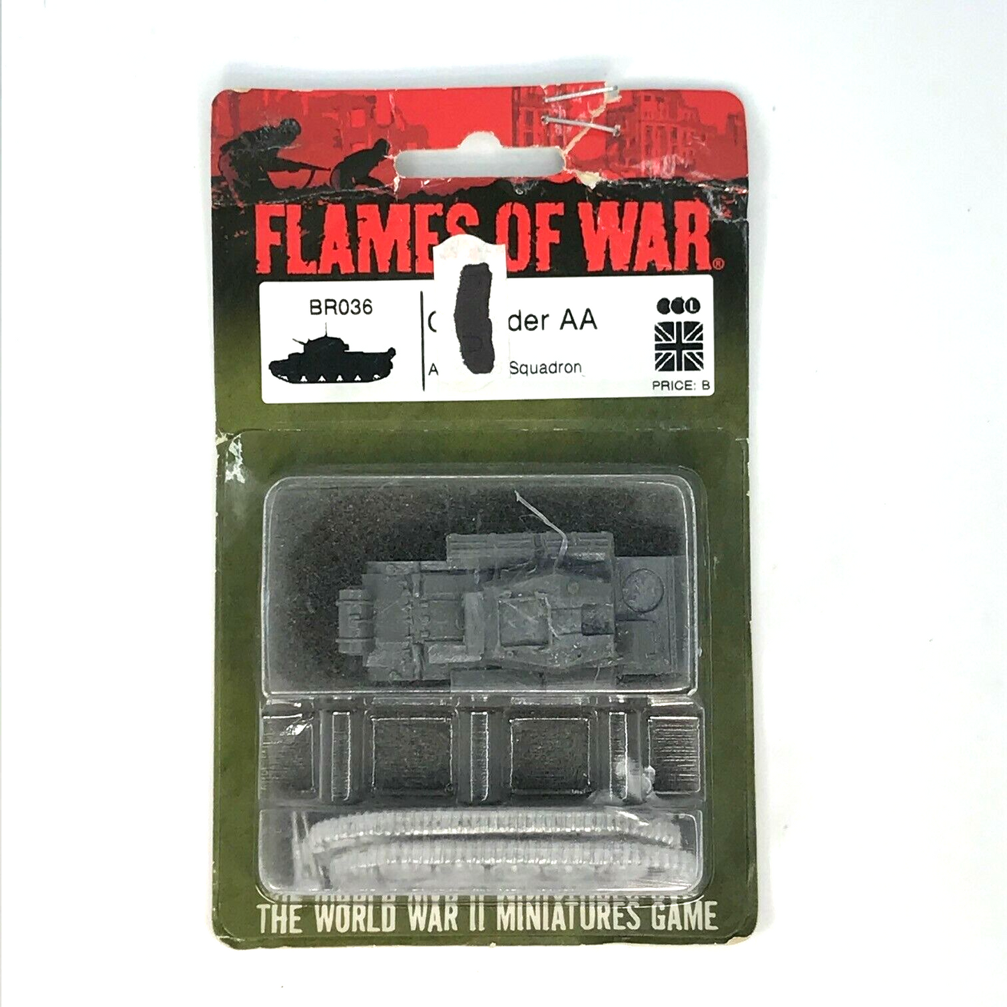 Metal Allied Crusader Tank Blister - Flames of War C1964