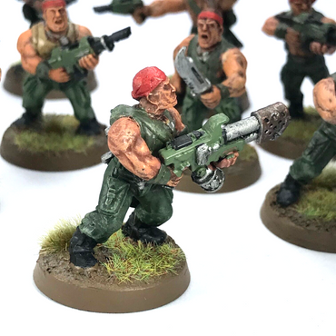 Imperial Guard Catachan Jungle Fighter Squad - Painted - Warhammer 40K C3828